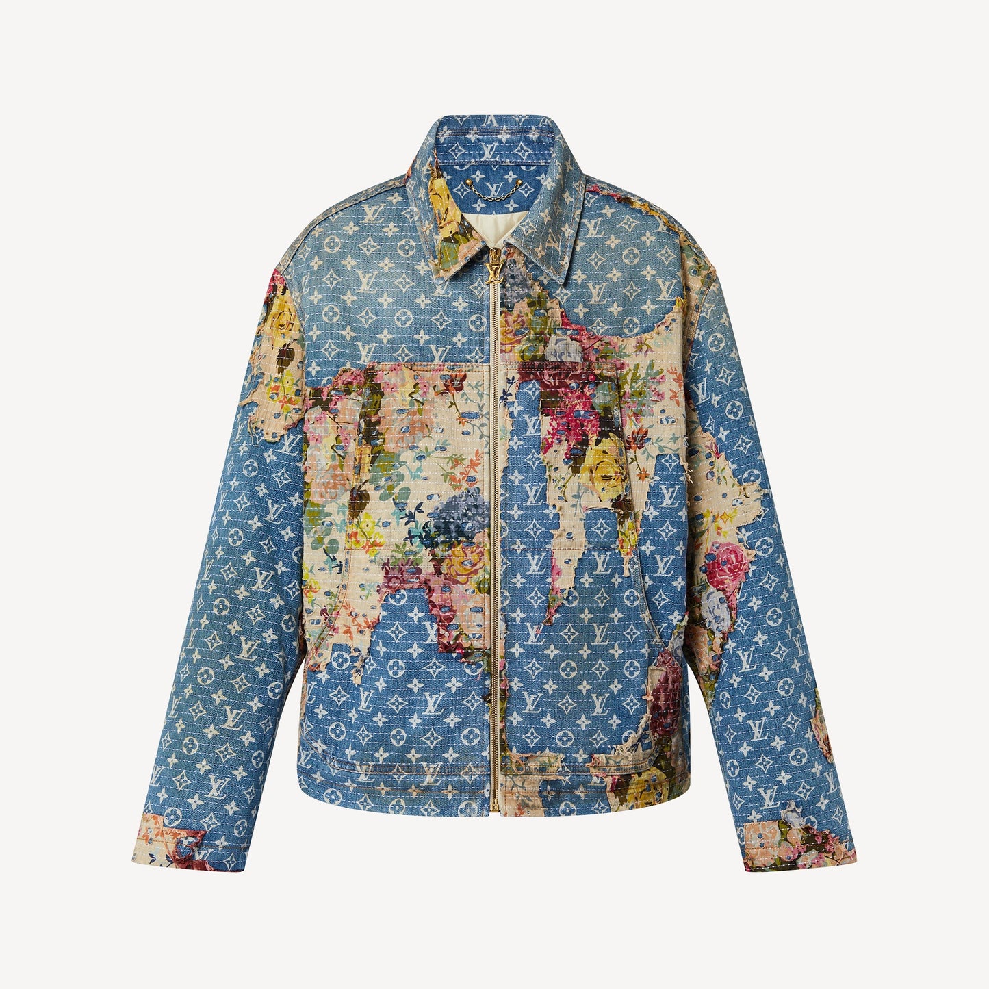 DESTROYED WORKWEAR DENIM JACKET
