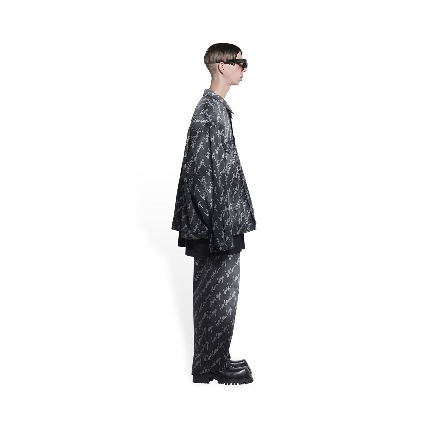ALLOVER LOGO OVERSIZED JACKET